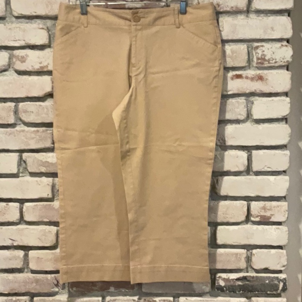 Pre-Owned 2 Pairs of Hilliard & Hansen (Black and Tan) Pants, Size 12.